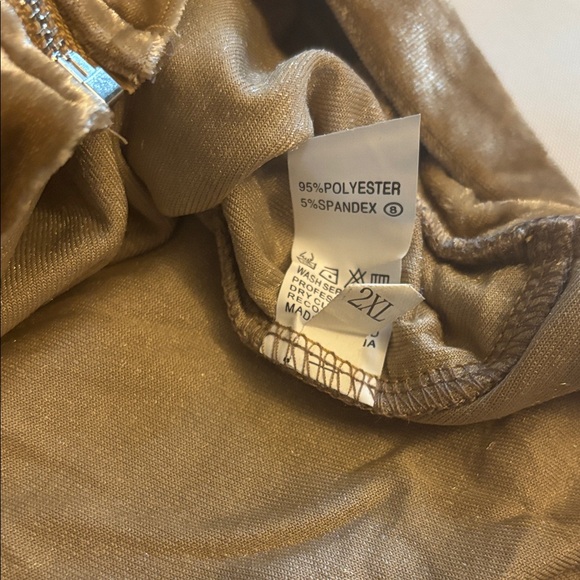 Shimmering Gold Velour Tracksuit Women Size 2XL NWOT - Picture 4 of 9